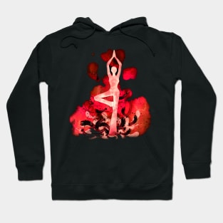 Yoga red inv Hoodie